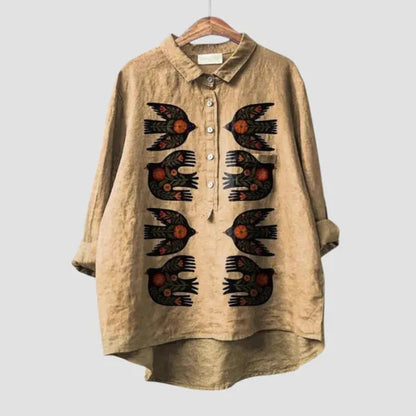 Chemise fluide à motif floral