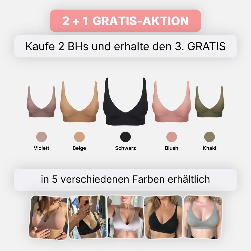 Nahtloser BH mit natürlichem Halt