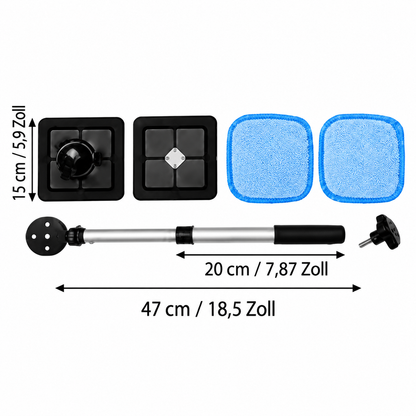 Doppelseitiges Magnet-Set zur Fensterreinigung