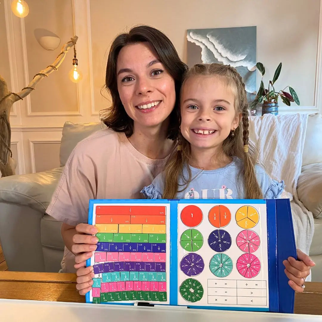 Livre de Fractions Magnétique Montessori - FractionGame™