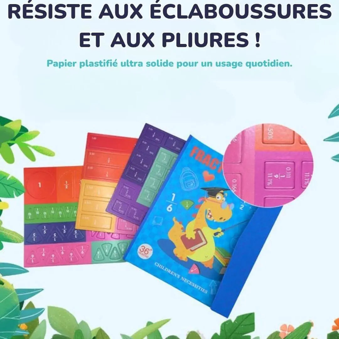 Montessori-Magnetbuch für Bruchrechnen