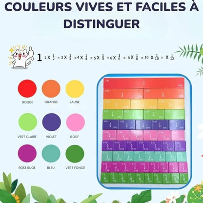 Montessori-Magnetbuch für Bruchrechnen