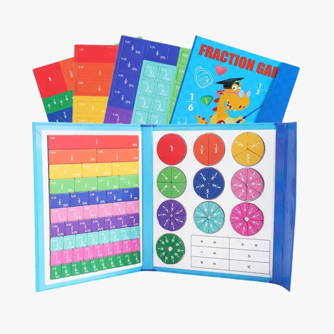 Montessori-Magnetbuch für Bruchrechnen
