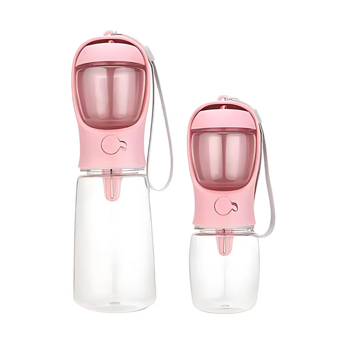 Bouteille de voyage pour chien 2-en-1