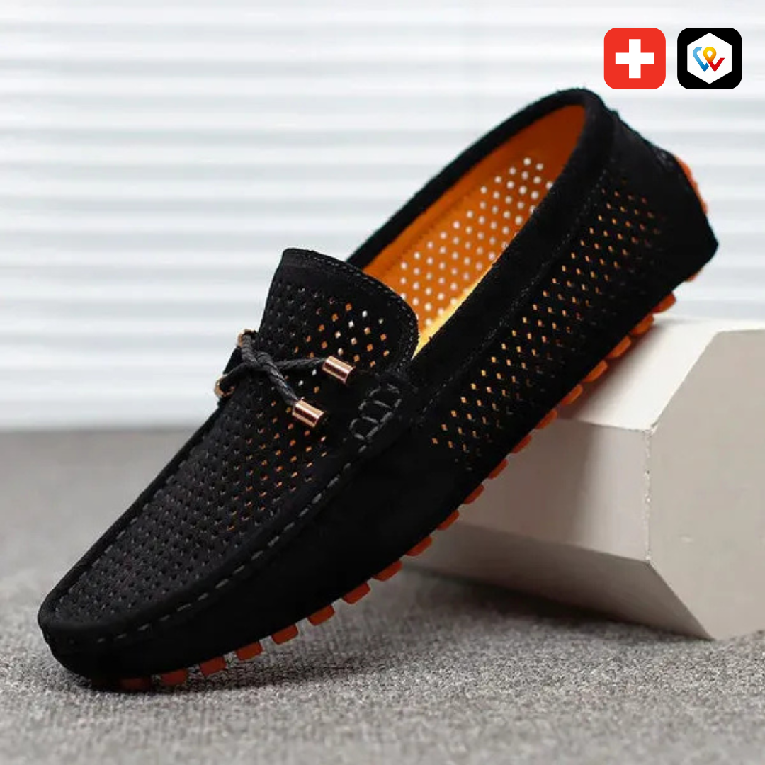 Mocassins cuir homme respirant