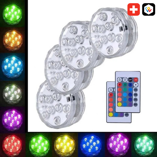Lampes LED étanches multicolores