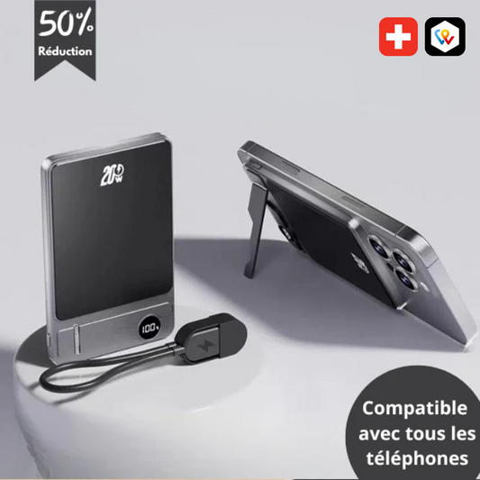 Batterie Support Magnétique 2-en-1