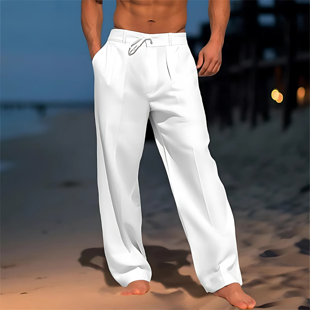 Pantalon en lin homme