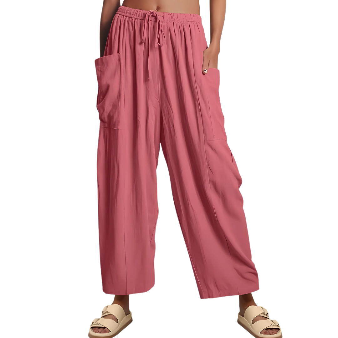 Pantalon en lin femme