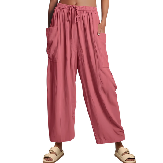 Pantalon en lin femme