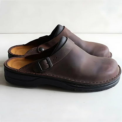 Chaussures confort en cuir sans lacets