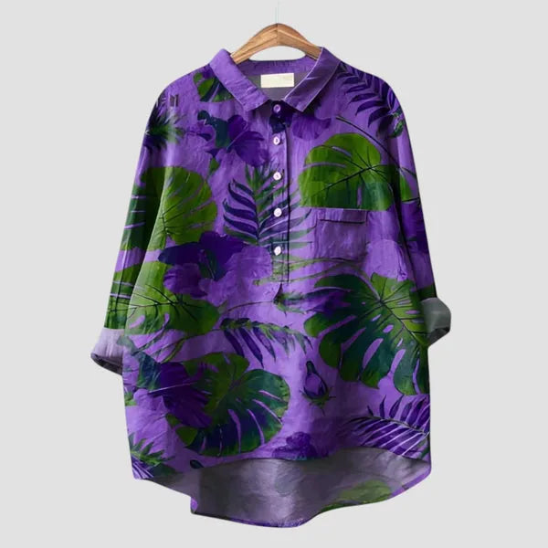 Chemise fluide à motif floral