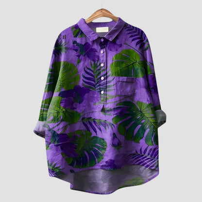 Chemise fluide à motif floral