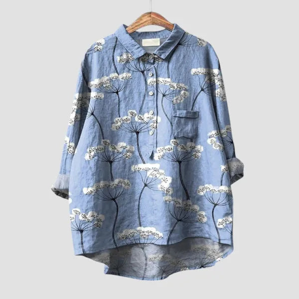 Chemise fluide à motif floral