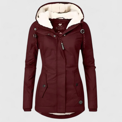 Warmer, wasserdichter Parka mit Fleecefutter