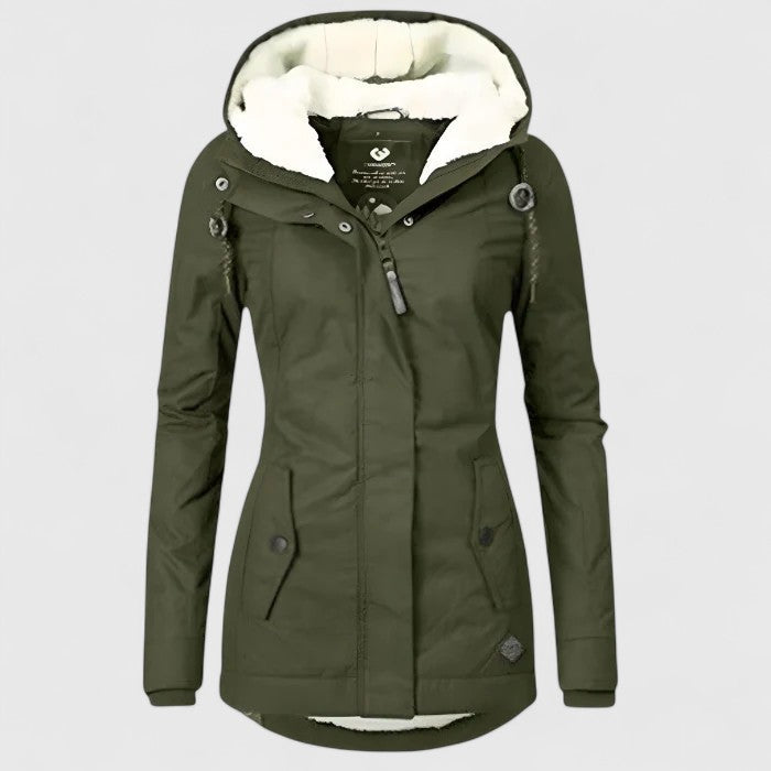 Warmer, wasserdichter Parka mit Fleecefutter