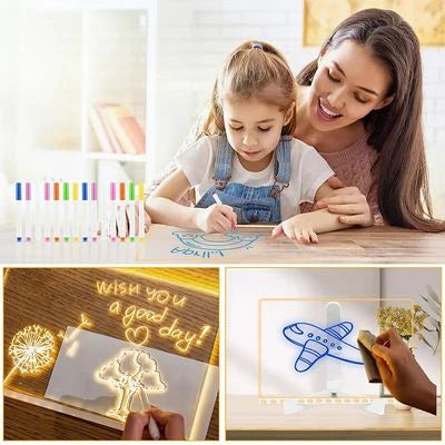 Tableau de Dessin Magique avec Lumière pour Enfants