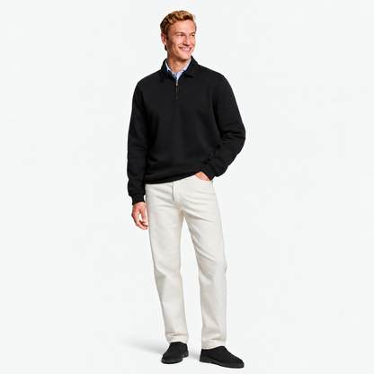 Pull Homme à Col Zippé
