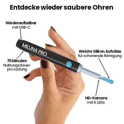 Miluna™ Pro – Intelligenter Ohrenreiniger mit HD-Kamera