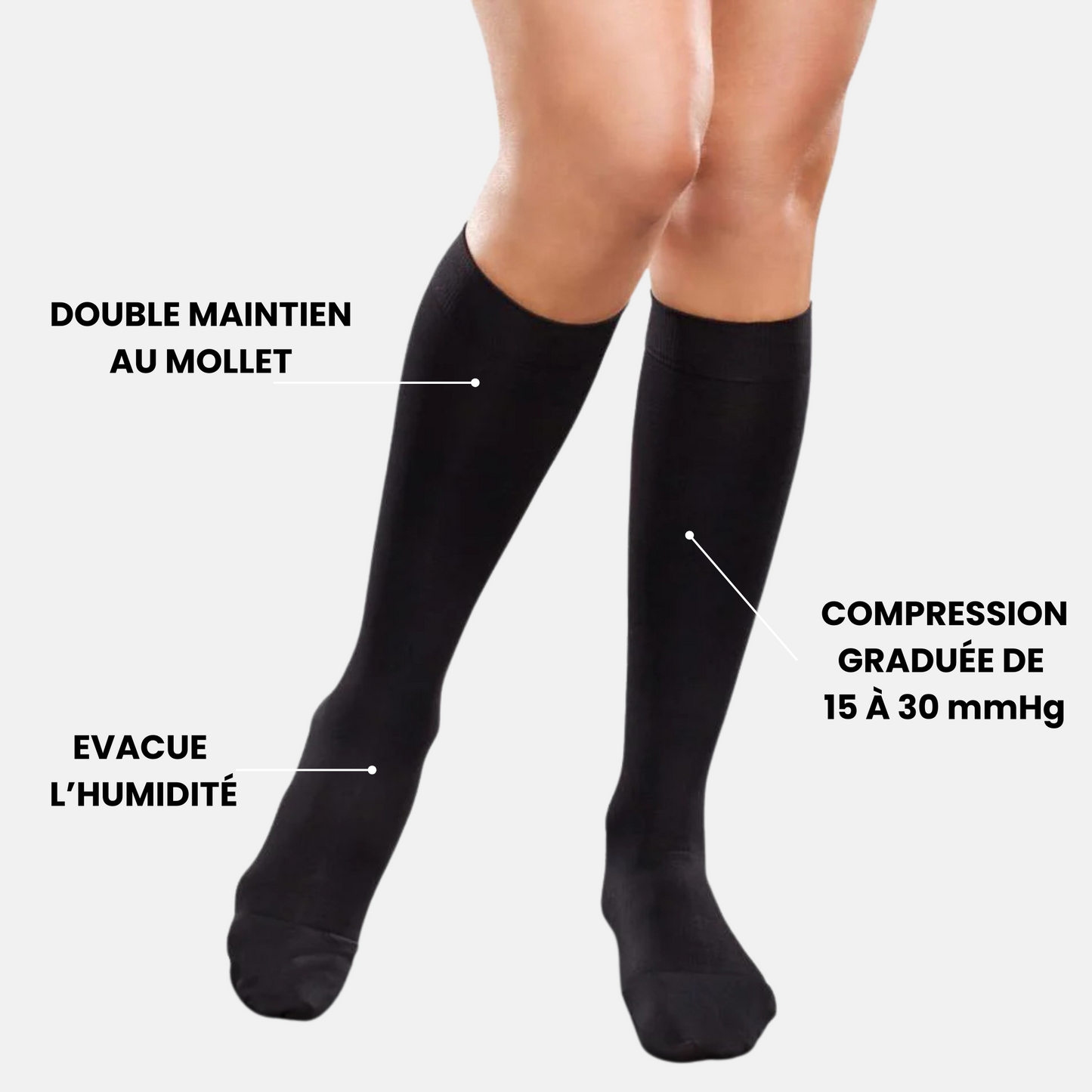 Chaussettes De Contention Unisexe