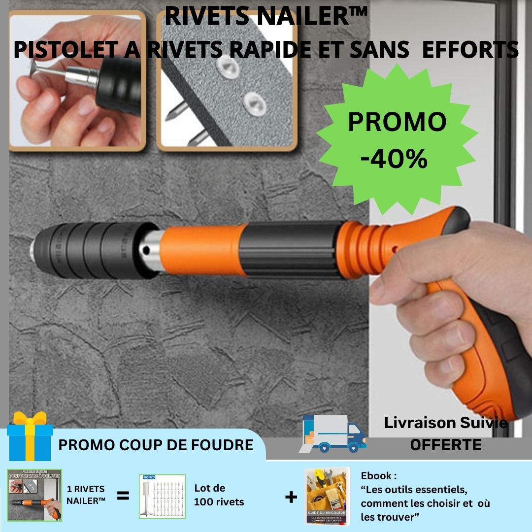 RIVETS NAILER™ | Cloueuse Rivets Rapide et Sans Efforts