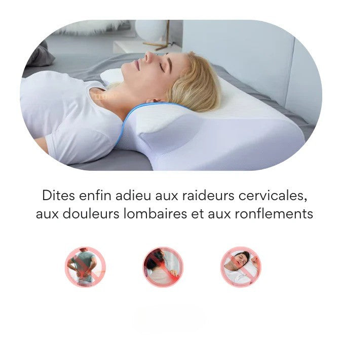 Oreiller cervical en mousse à mémoire de forme