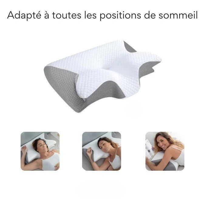 Oreiller cervical en mousse à mémoire de forme