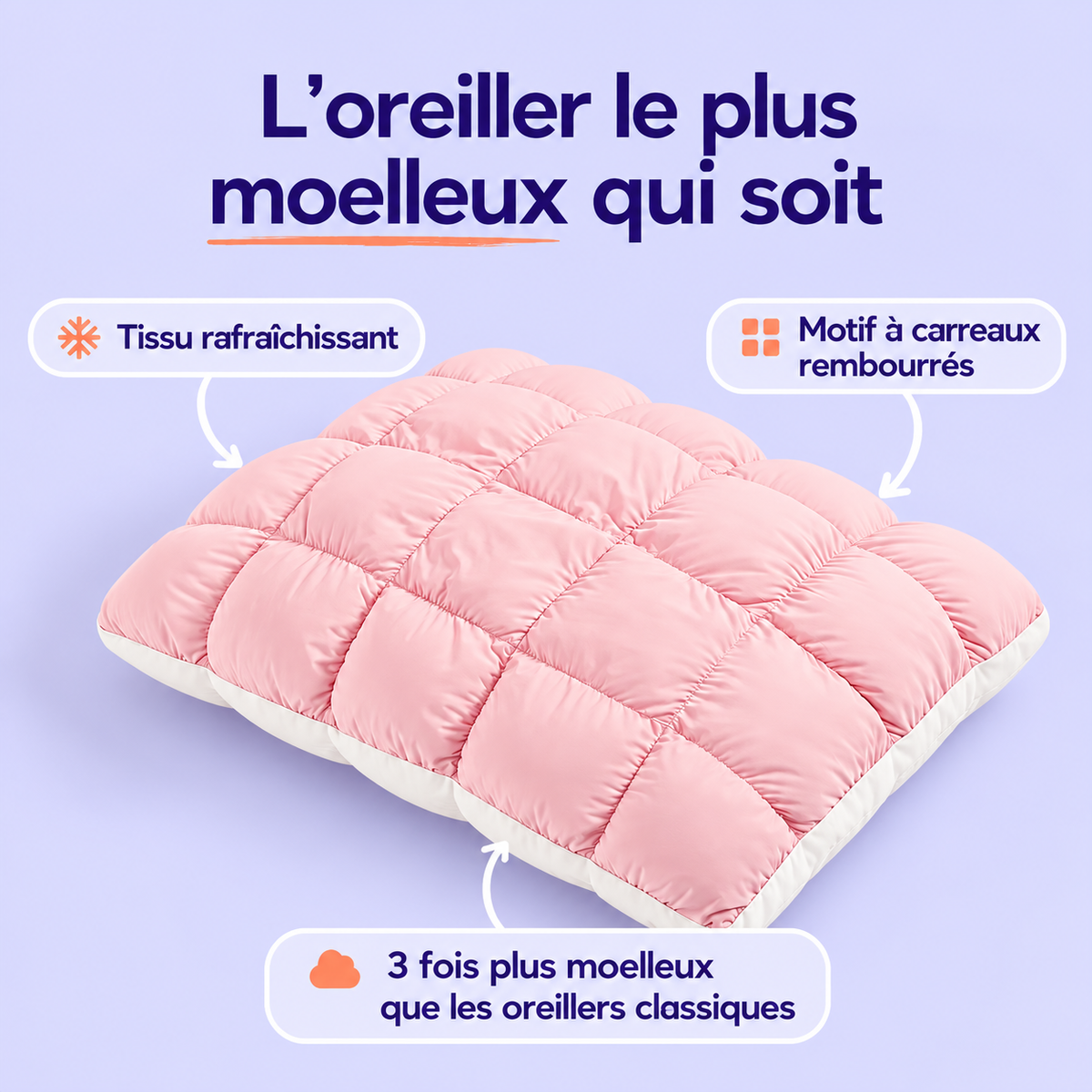 Oreiller Moelleux à Effet Nuage