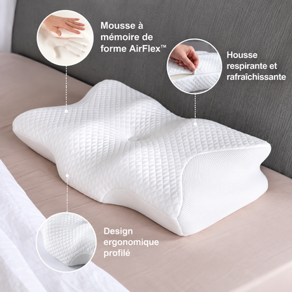 Oreiller Ergonomique Cervical à Mémoire de Forme