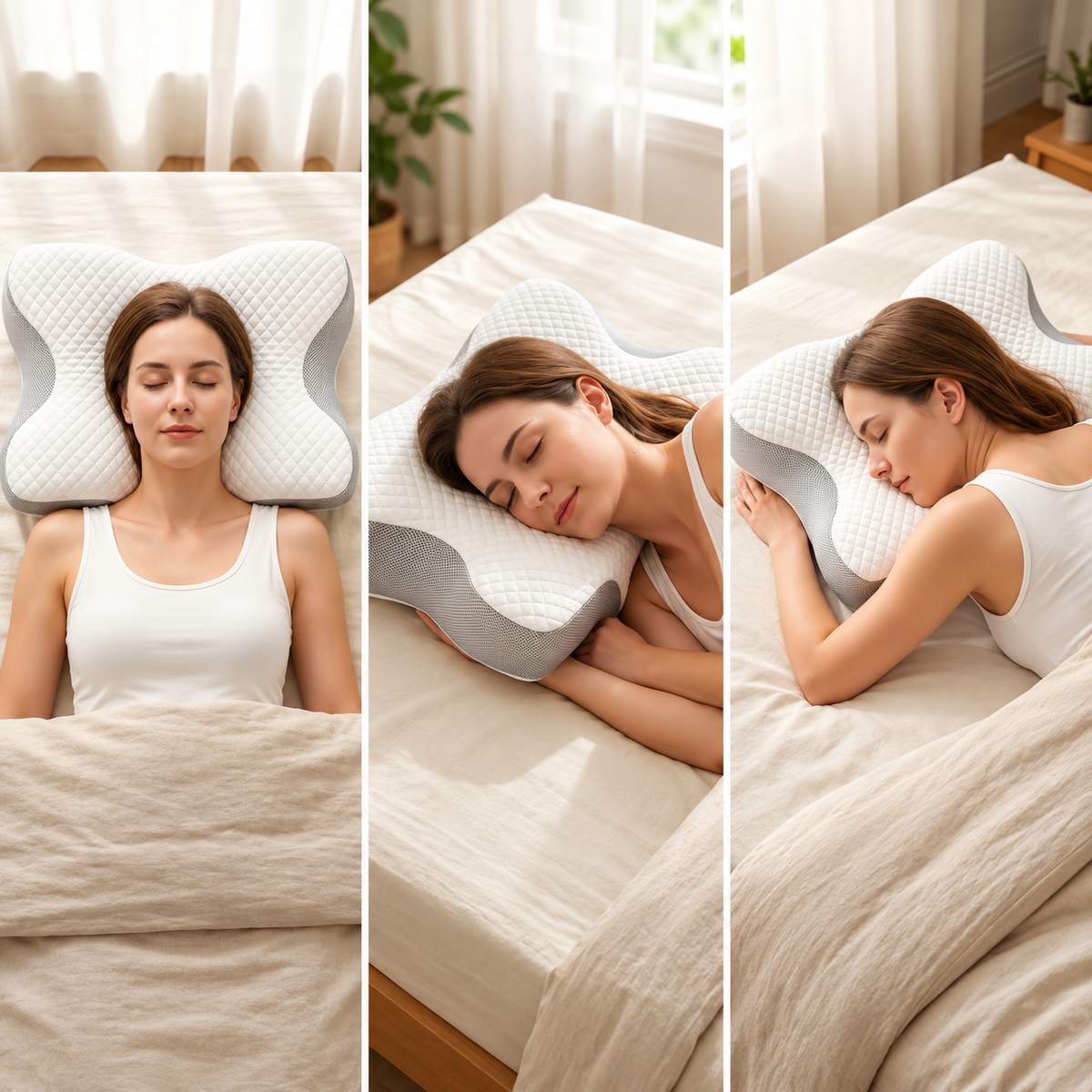 Ergonomisches Nackenkissen mit Formgedächtnis
