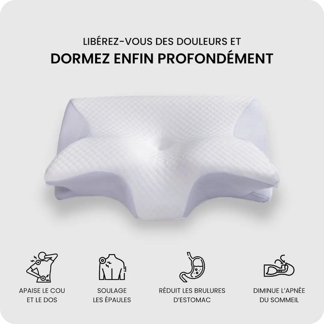 Oreiller cervical ergonomique