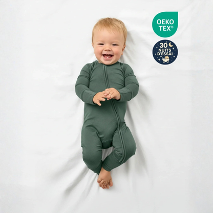 Pyjama bébé en bambou évolutif doux et confortable