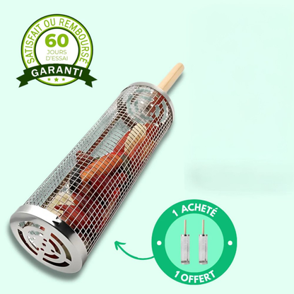 Edelstahlkorb für den Grill