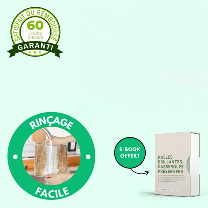 Chiffons récurants inox puissants et durables