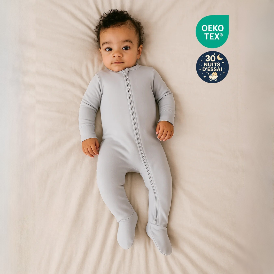 Pyjama bébé en bambou évolutif doux et confortable