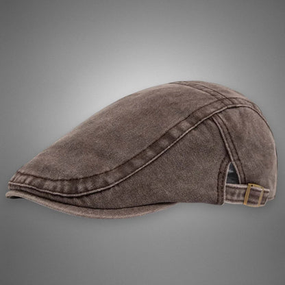 Béret plat vintage pour homme