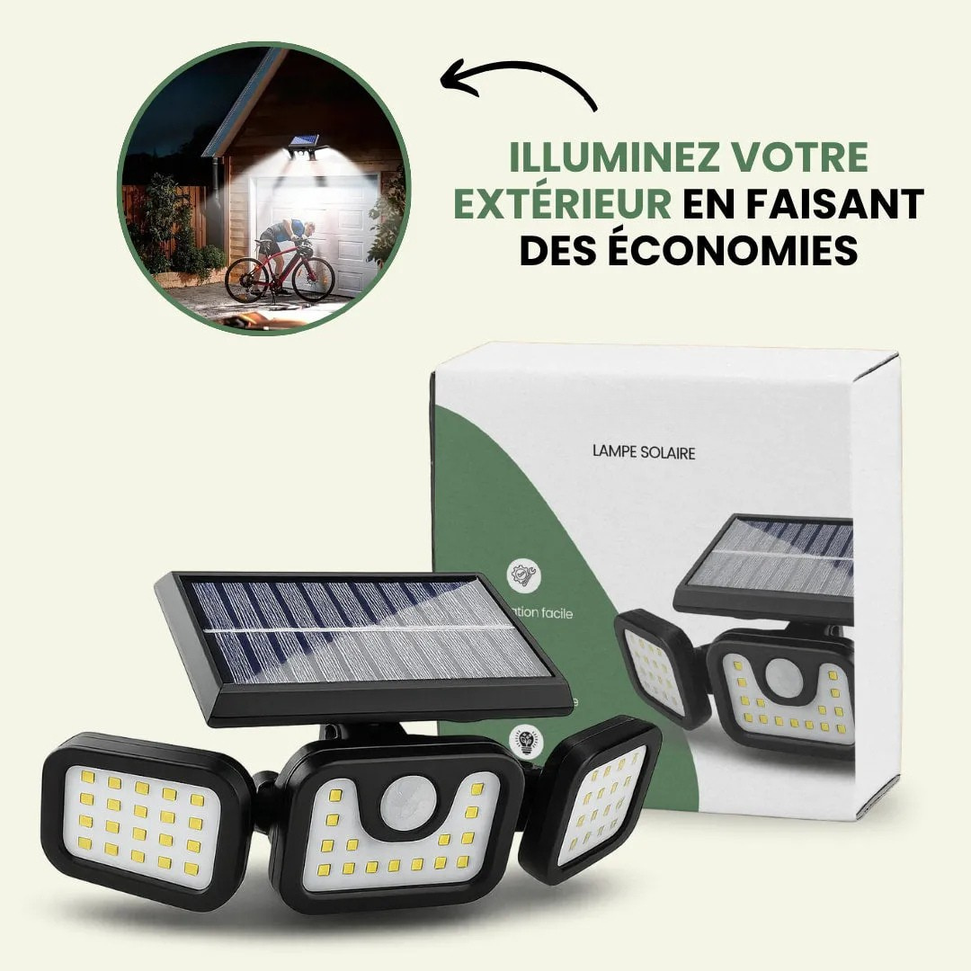 Lampe solaire d'extérieur avec détecteur de mouvement