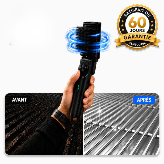 Elektrische Rotationsbürste für Grillrost und Plancha