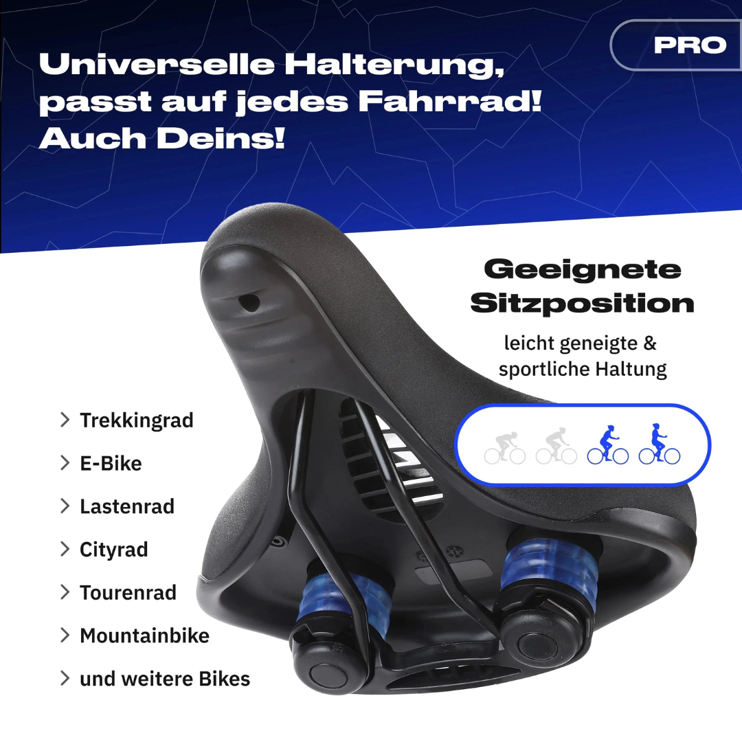 Bequemer, ergonomischer Fahrrad-Sattel mit Druckentlastung