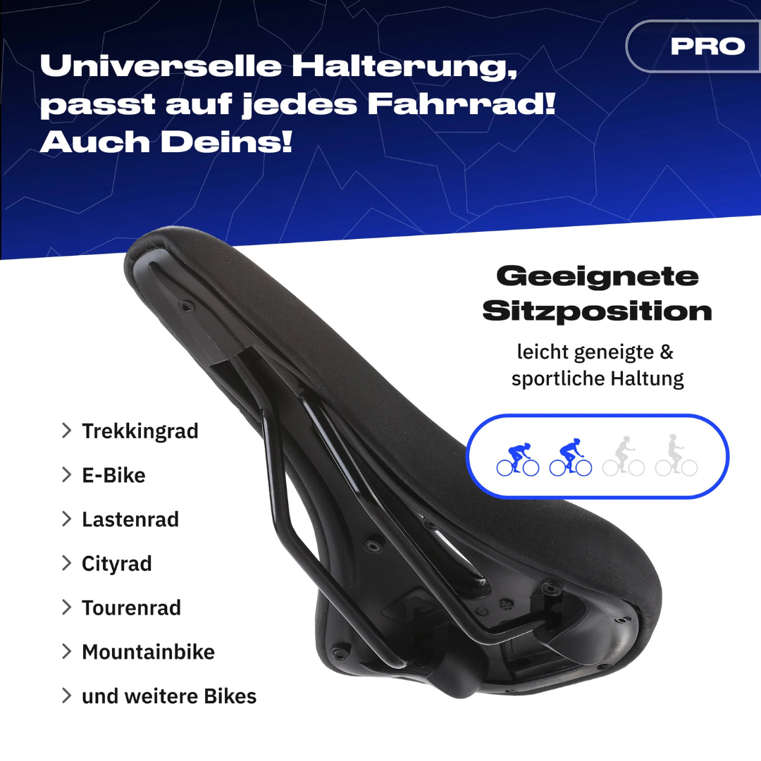 Bequemer, ergonomischer Fahrrad-Sattel mit Druckentlastung