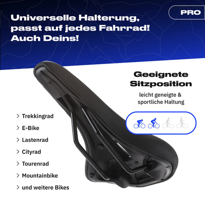 Bequemer, ergonomischer Fahrrad-Sattel mit Druckentlastung