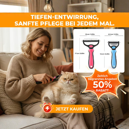 Entfilzungsbürste für Katzen und andere Tiere