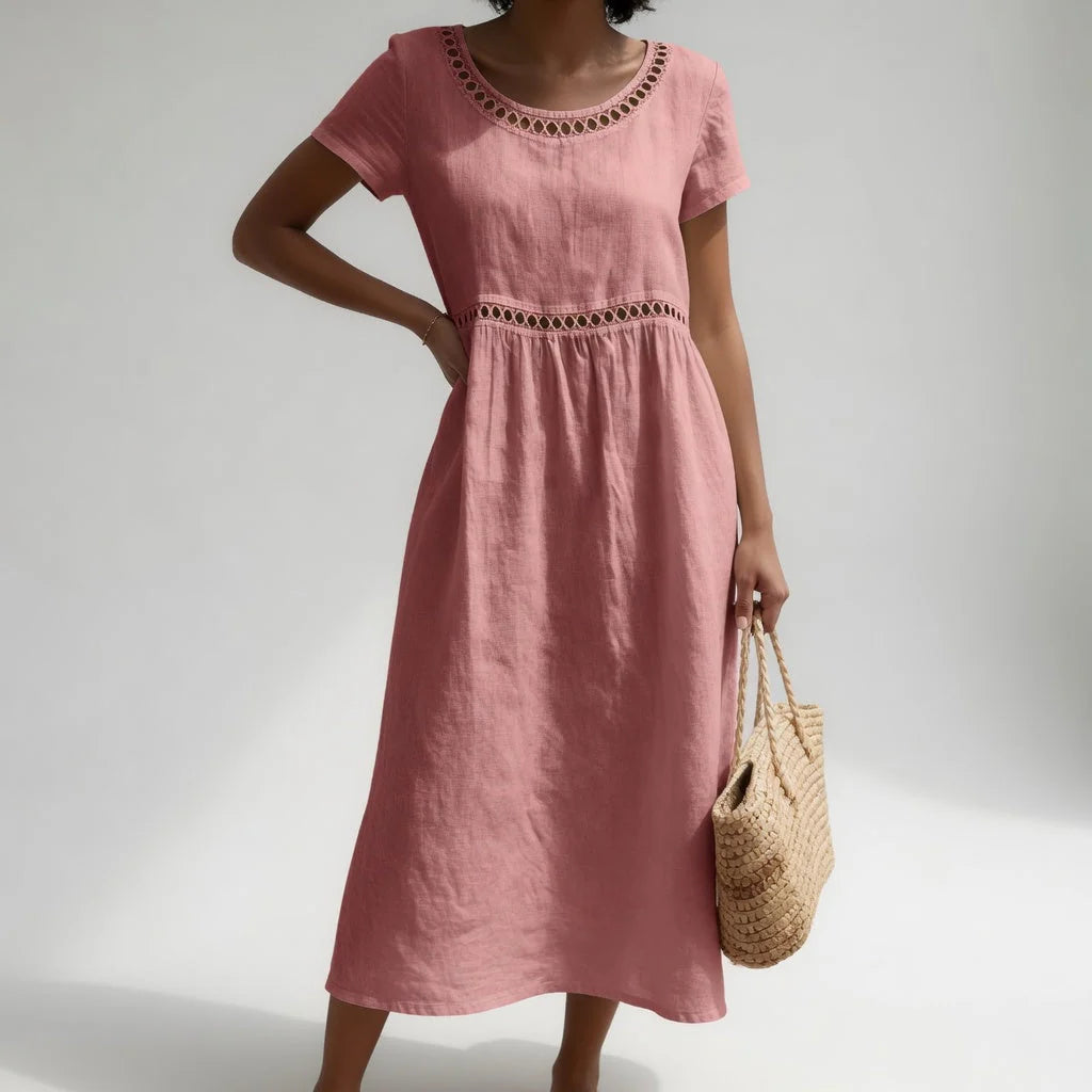 Robe Longue Brodée Femme