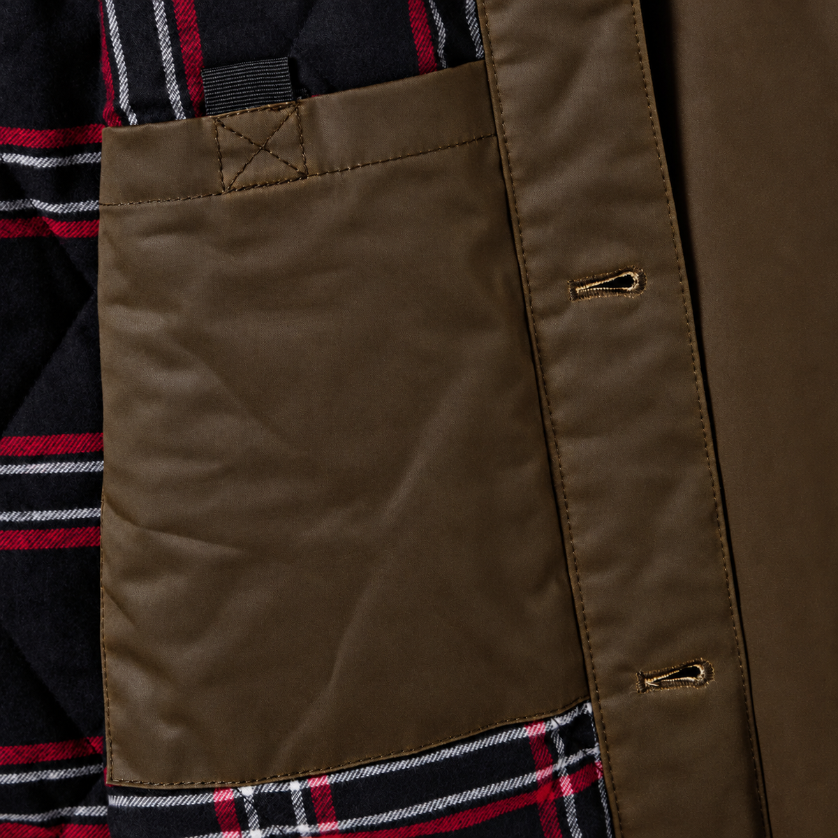 Blouson Homme Velours de Coton Kaki à Col Chemise
