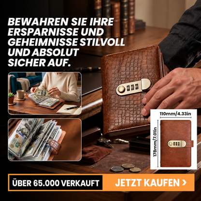 Sichere Geldbörse mit Zahlenschloss