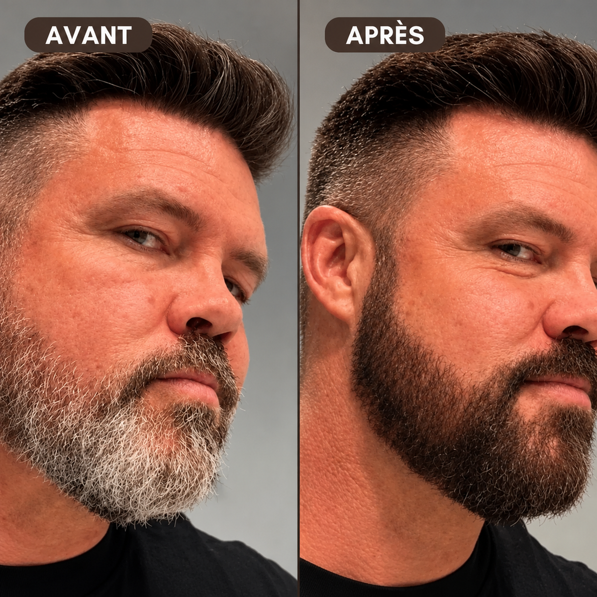 Stick couvrant cheveux gris homme