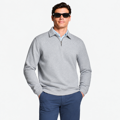 Pull Homme à Col Zippé