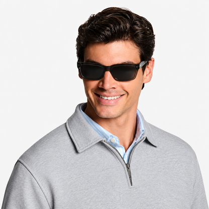 Pull Homme à Col Zippé