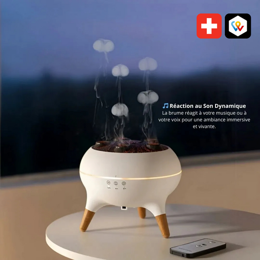 Diffuseur d'Huiles Essentielles à Effet Brume Apaisante
