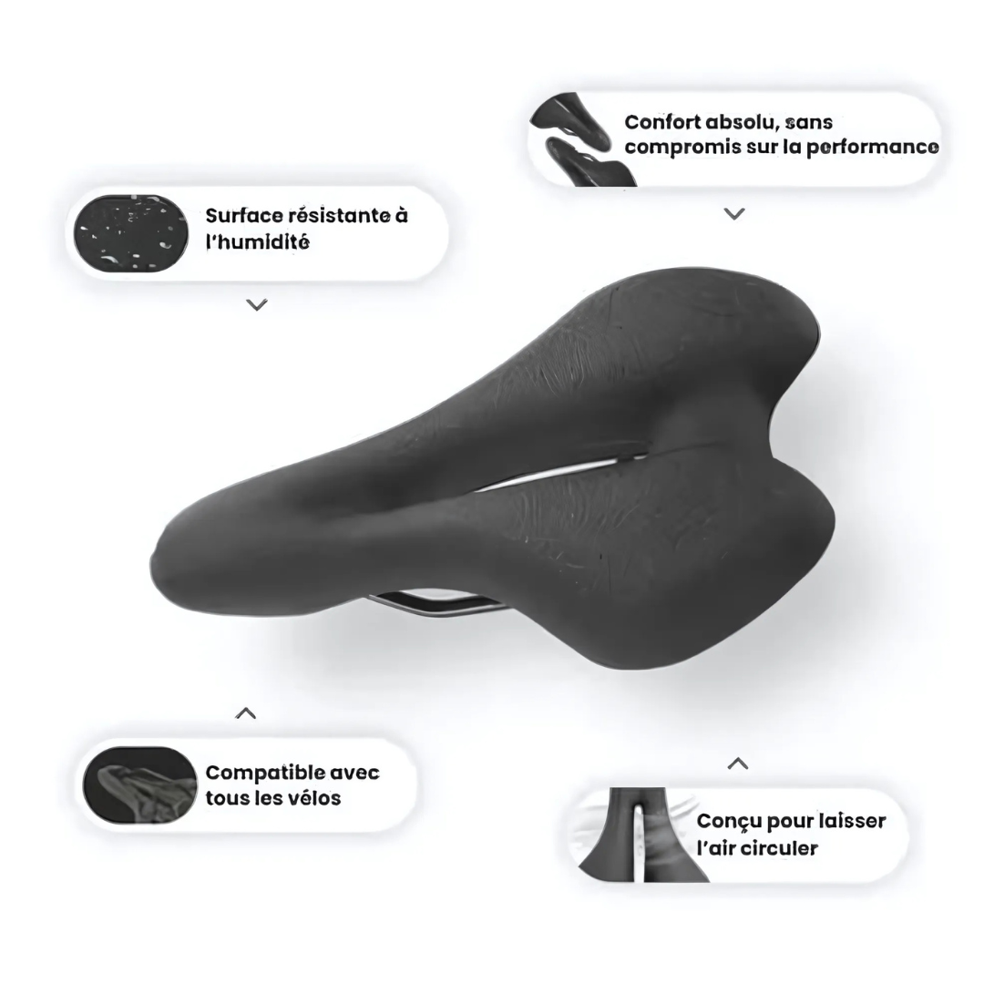 Selle Ergonomique Vélo Mousse Mémoire – Confort et Soulagement Optimal